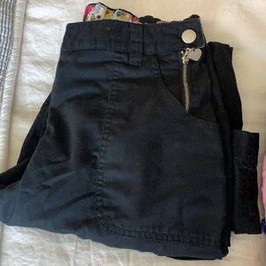 Sara style Koi scrub pants black regular length